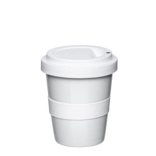 Coffee2Go Mini, Coffee to Go Mug, Shape 344, including flat- or profiled siliconbelt - 9C HL-fulldecor printing