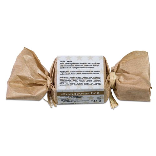 Mini savon - Vanille, sous papier kraft - Fait maison