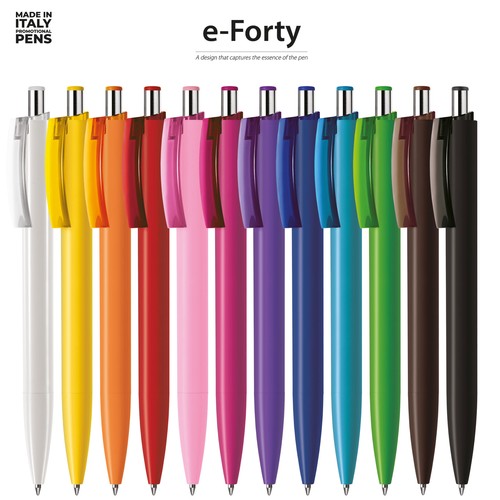Penna a Sfera a scatto e-Forty Solid