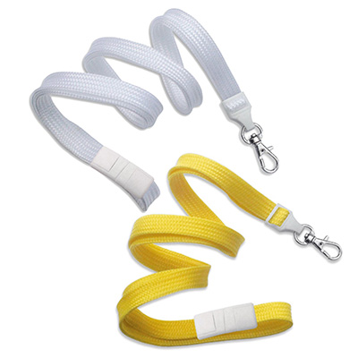 10 mm dicke, hülsenförmige Schlüsselbänder mit Sicherheitsverschluss und Schnapphaken 10 mm dicke, hülsenförmige Schlüsselbänder mit Sicherheitsverschluss und Schnapphaken