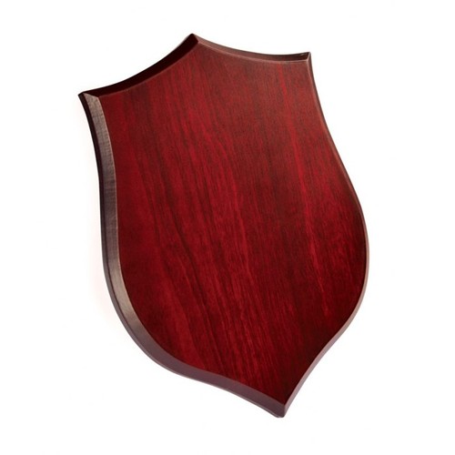 PLAQUE SHIELD MAHOGANY 190x260x15 MM PLAQUE SHIELD MAHOGANY 190x260x15 MM