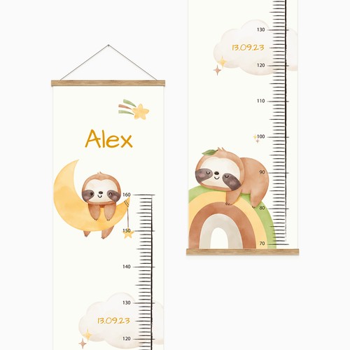 Custom Kids' Measuring Bars - Sustainable Wood, Made to Order