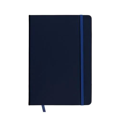 PU notebook with coloured elastic, ruled sheets (80 pages), ivory colour, satin bookmark PU notebook with coloured elastic, ruled sheets (80 pages), ivory colour, satin bookmark