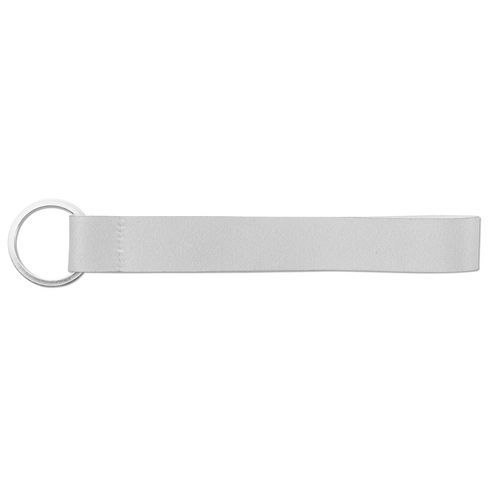 SLOUGH. Short lanyard for sublimation printing in recycled polyester (100% rPET) with ring