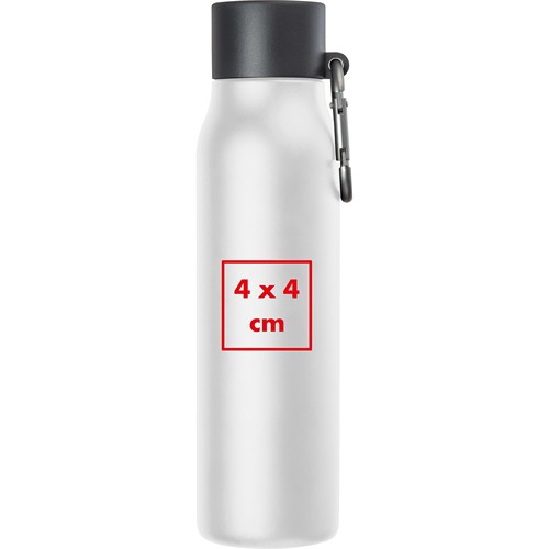 Drinking bottle with carabiner, 600ml Drinking bottle with carabiner, 600ml