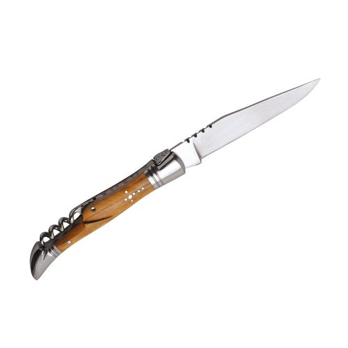 Pocket knife 'Tradition', 11cm, corkscrew, olive tree wood Pocket knife 'Tradition', 11cm, corkscrew, olive tree wood