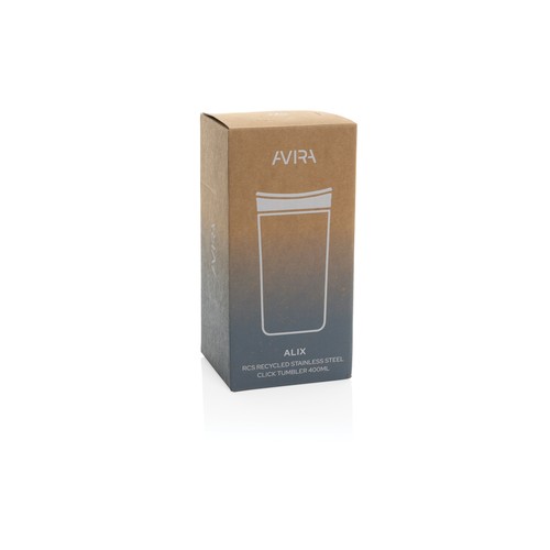 Avira Alix RCS recycled staal klik beker 400ML Avira Alix RCS recycled staal klik beker 400ML