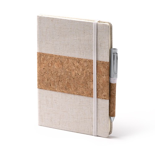 Set notebook e penna fornito in custodia in carton Amália Set notebook e penna fornito in custodia in carton Amália
