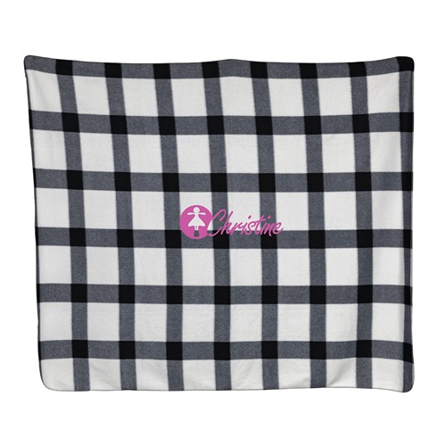 Couverture / Plaid doux à carreaux