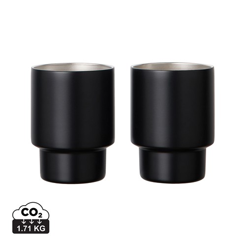 VINGA Nagano RCS recycled SS mugs, set of 2 VINGA Nagano RCS recycled SS mugs, set of 2