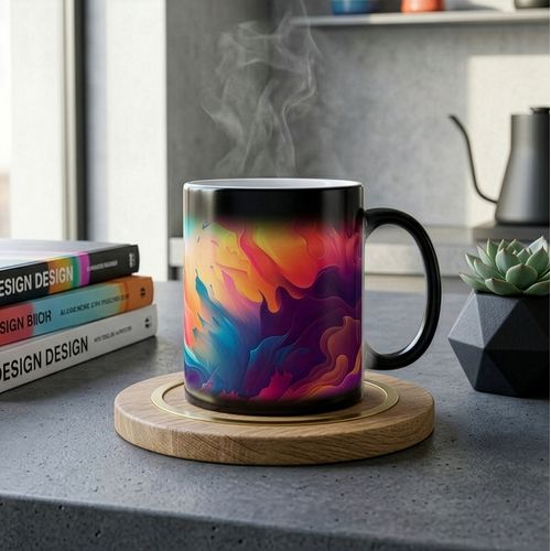 Tazza per sublimazione Tomek Magic Matt 300ml nero/bianco Tazza per sublimazione Tomek Magic Matt 300ml nero/bianco