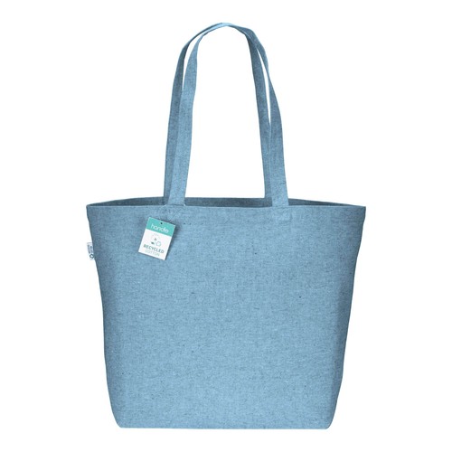 280g/m2 recycled cotton shopping bag, long handles and gusset 280g/m2 recycled cotton shopping bag, long handles and gusset