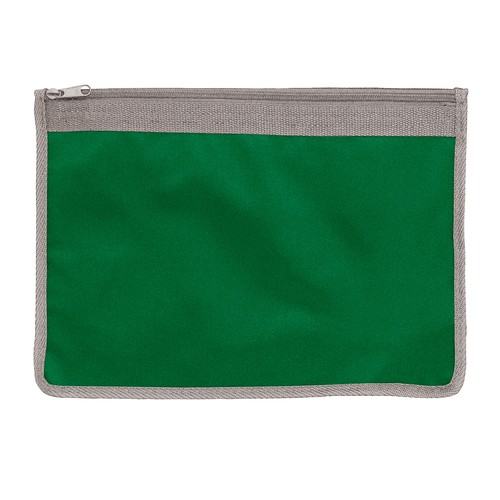 420D polyester brief folder, zip closure