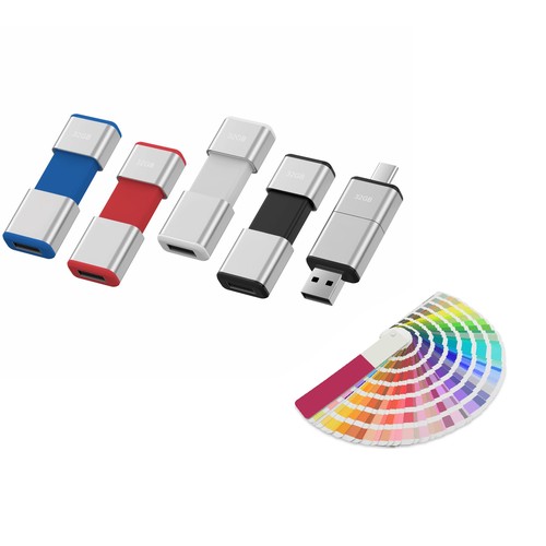 Model OTG F49 Type C USB 2.0-flashschijf 16 GB Speciale kleur