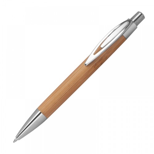 Bamboo ballpen with sharp clip Bamboo ballpen with sharp clip