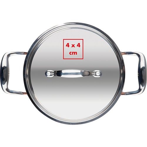 Casserole à induction avec couvercle