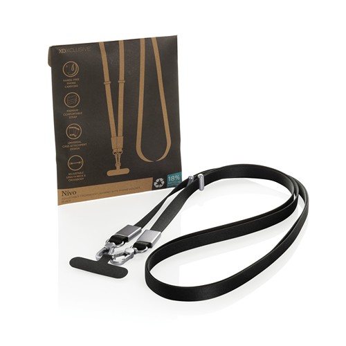 Nivo RCS recycled PET Crossbody lanyard