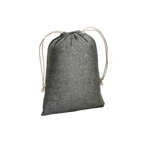 Pochon cadeau en coton recyclé 150 g/m2, 15 x 20 cm