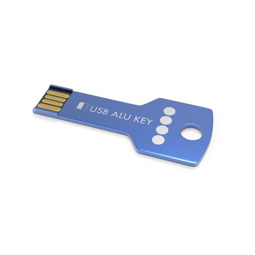 USB Stick Alu Key Blue, 4 GB