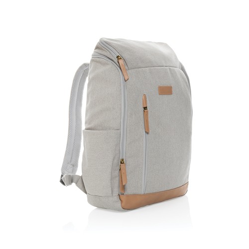 Impact AWARE™ 16 oz. recycled canvas 15" laptop backpack Impact AWARE™ 16 oz. recycled canvas 15" laptop backpack