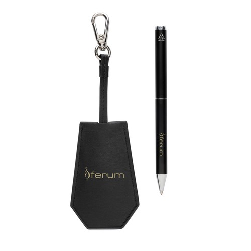Set portachiavi e penna SP Tula in PU riciclato RCS