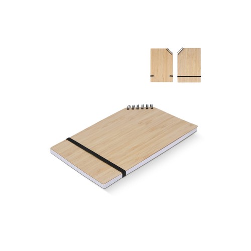 Cahier à reliure d'angle en bambou A5 Cahier à reliure d'angle en bambou A5