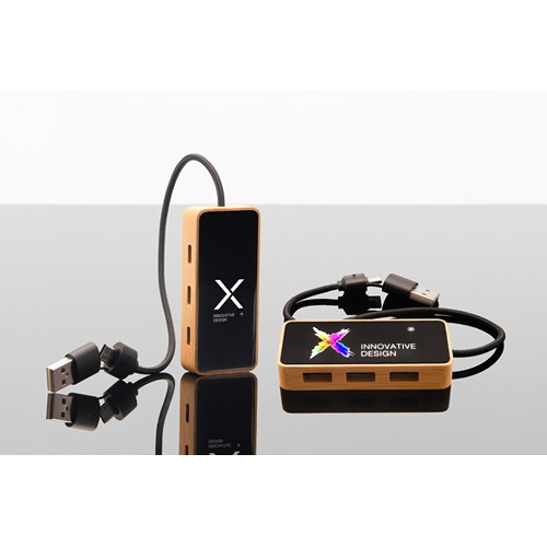 8-in-1 lighting hub 100% FSC® Bamboo