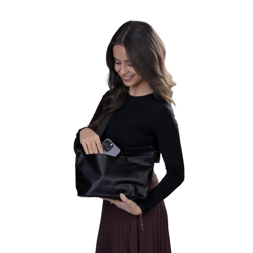 COURIER shoulder bag black COURIER shoulder bag black