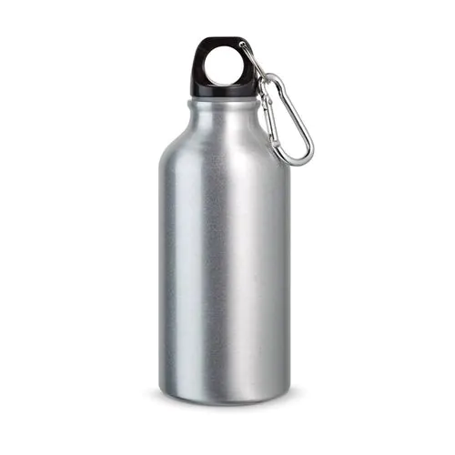 LANDSCAPE S. Bouteille de sport 400mL en aluminium avec mousqueton LANDSCAPE S. Bouteille de sport 400mL en aluminium avec mousqueton
