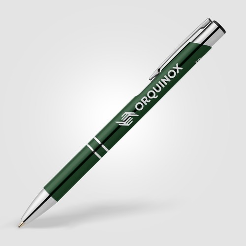 Tres-Chic Recycled Aluminium Metallic Chrome Trim Pen