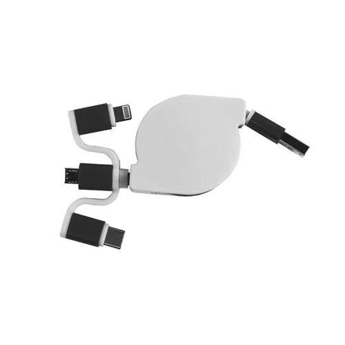 Cable d'alimentation USB type C, lightning, micro USB retractable Cable d'alimentation USB type C, lightning, micro USB retractable