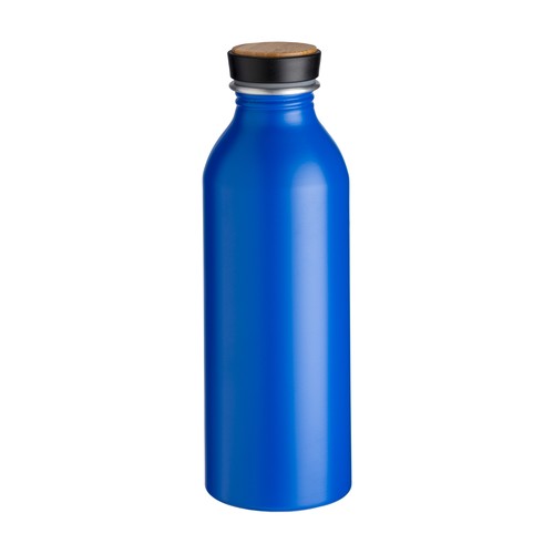 Gourde en aluminium avec bouchon avec insert en bambou, 500 ml Gourde en aluminium avec bouchon avec insert en bambou, 500 ml