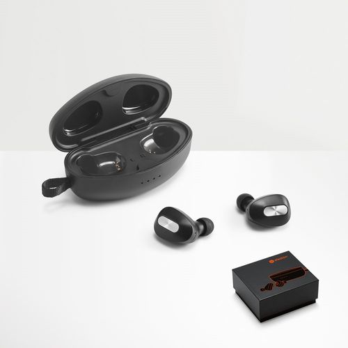 DESCRY. Chargeur sans fil en zinc et ecouteurs sans fil en métal et ABS DESCRY. Chargeur sans fil en zinc et ecouteurs sans fil en métal et ABS