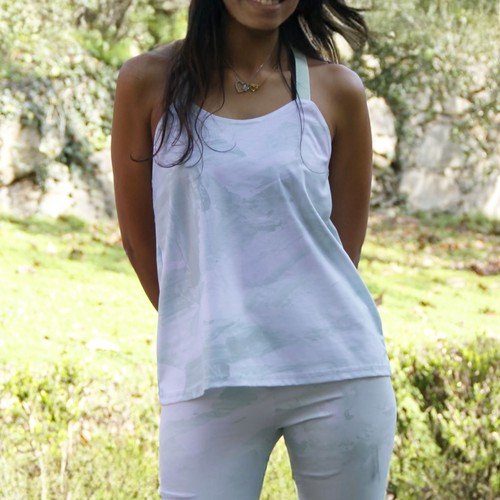 Top straps women´s blouse, polyester, imp. Total