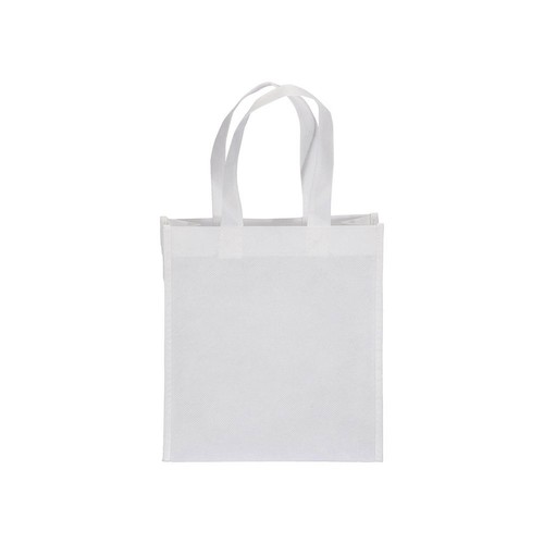 80 g / m2 R-pet mini shopping bag with short handles and gusset