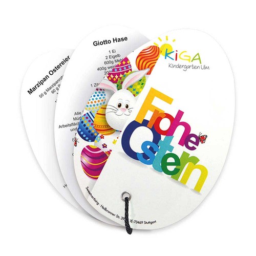 Baking-shapes with recipe book Easter egg - bunny 1