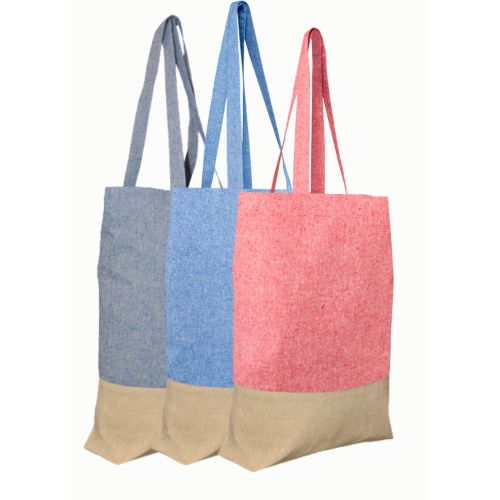 BICOLOUR RECYCLE COTTON CANVAS BAG BICOLOUR RECYCLE COTTON CANVAS BAG