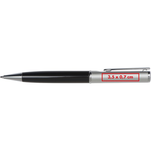 Ballpen with silver top