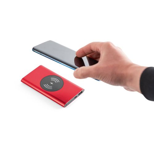 CASSINI. Power bank 4.000 mAh with 5W wireless charger in recycled aluminium (100% rAL) CASSINI. Power bank 4.000 mAh with 5W wireless charger in recycled aluminium (100% rAL)