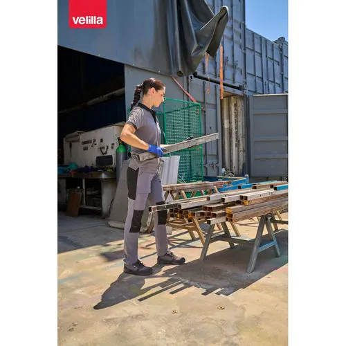 VL NJORD. Two-tone multi-pocket twill trousers (240 g/m²), in cotton (35%) and polyester (65%)