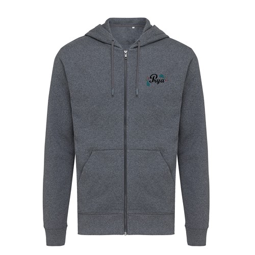 IQONIQ Abisko gerecycled katoen hoodie met rits