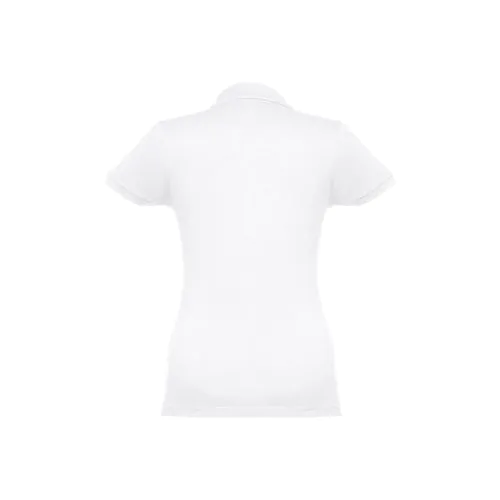 THC EVE WH. Polo da donna a maniche corte con cintura in cotone cardato THC EVE WH. Polo da donna a maniche corte con cintura in cotone cardato