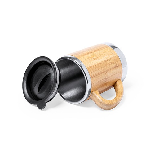 300ml steel and bamboo mug Birillo 300ml steel and bamboo mug Birillo