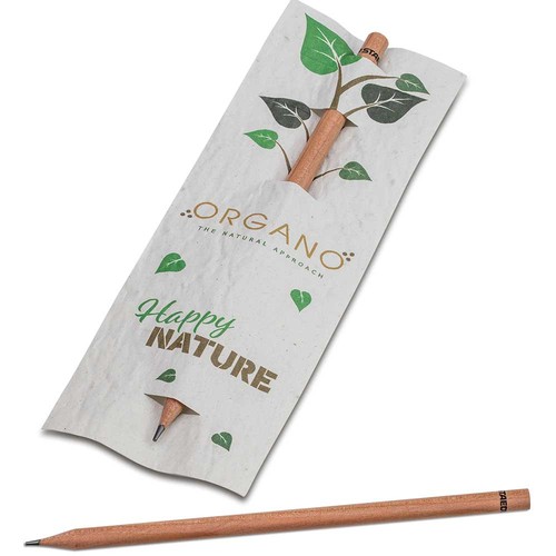 Crayon dans une carte en papier de semence - Marguerite 4/0-c Crayon dans une carte en papier de semence - Marguerite 4/0-c