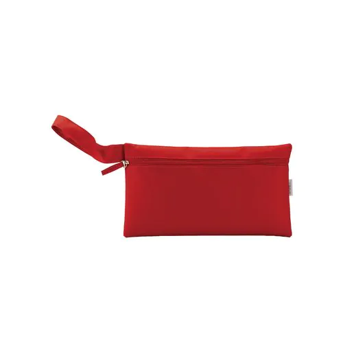 Recycled polyester R-PET document holder with zipper closure and practical handle Recycled polyester R-PET document holder with zipper closure and practical handle