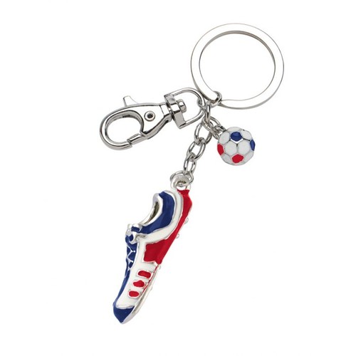 KEY CHAIN FOOTBALL SHOE blue/white/red