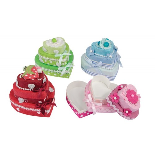 FAVOR HEART/CAKE CARDBOARD MULTICOLOR FAVOR HEART/CAKE CARDBOARD MULTICOLOR