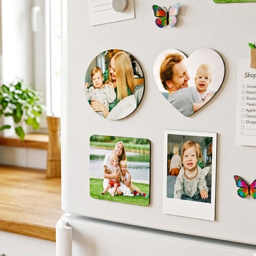 Aimants Photo Personnalisés – 4 Formes, sur Commande