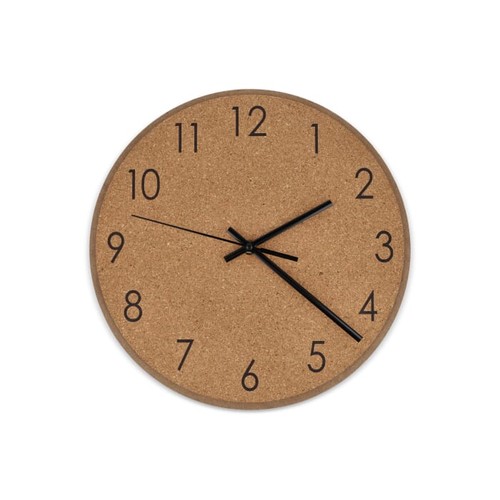 Cork wall clock