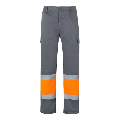 VL POSEIDON. Two-tone multi-pocket twill trousers (210g/m²), in cotton (20%) and polyester (80%)
